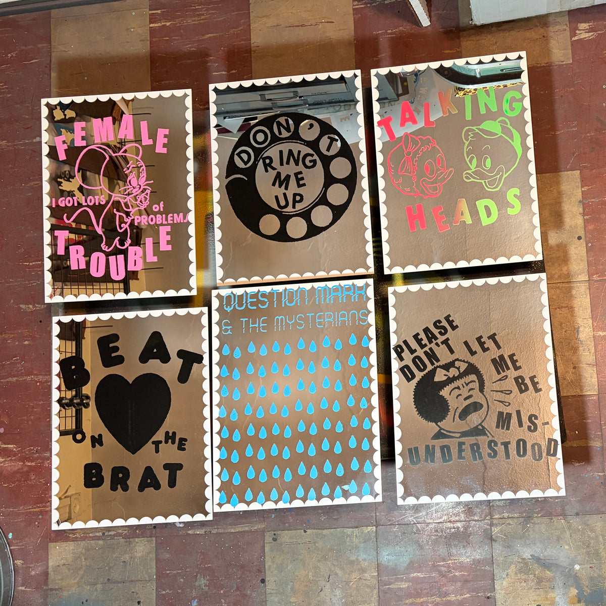 Screenprinted Mirrors