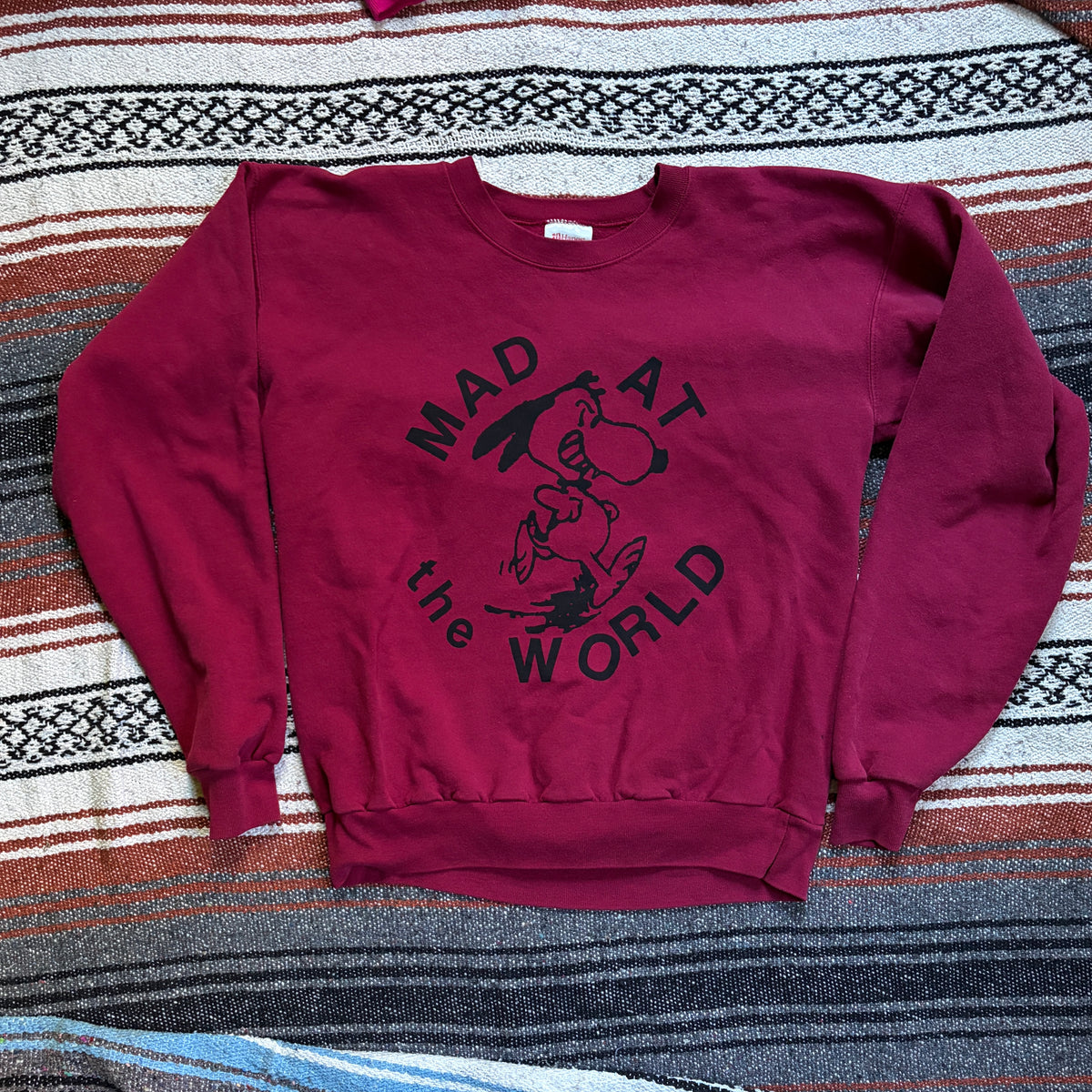 Mad at the World on Vintage Sweatshirt