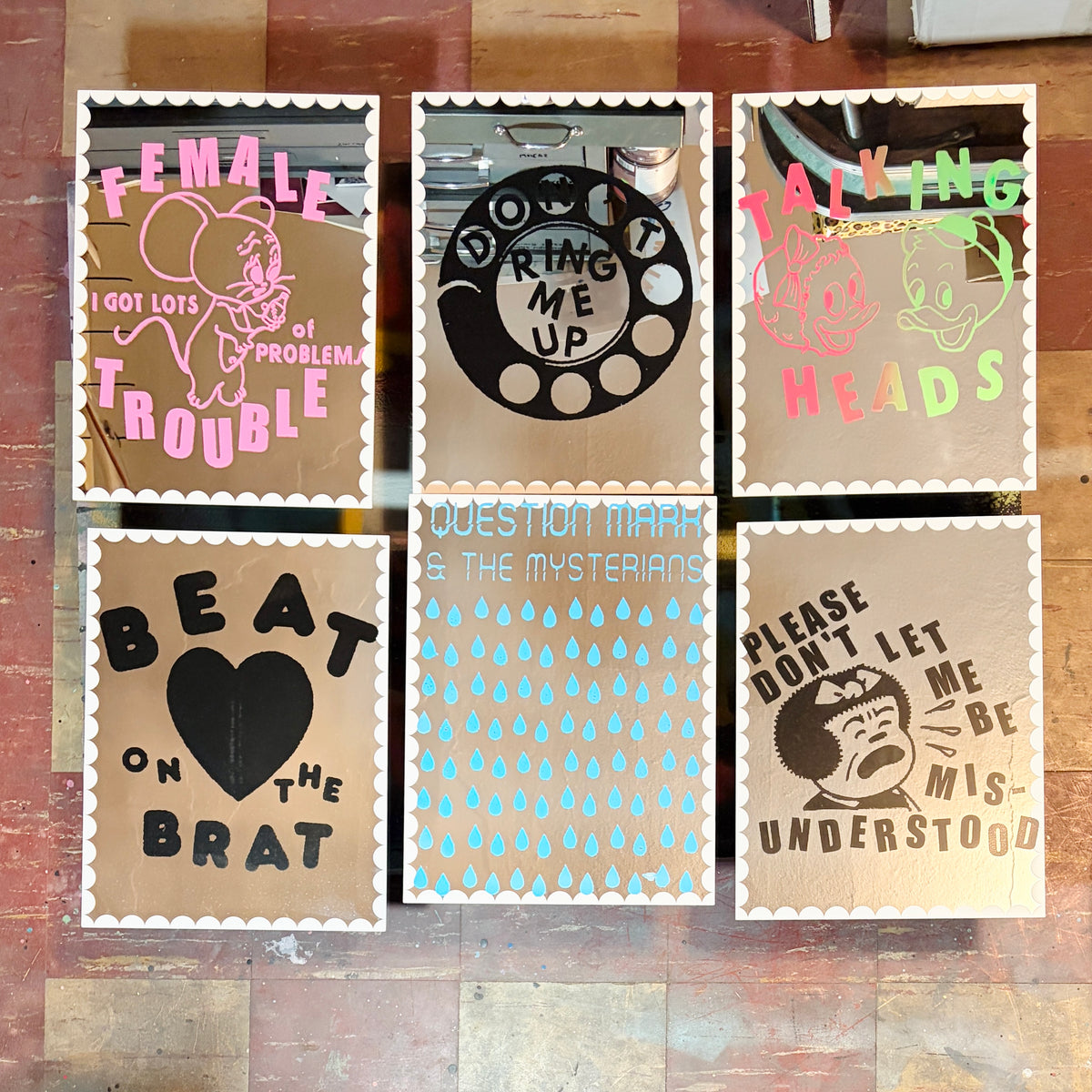Screenprinted Mirrors