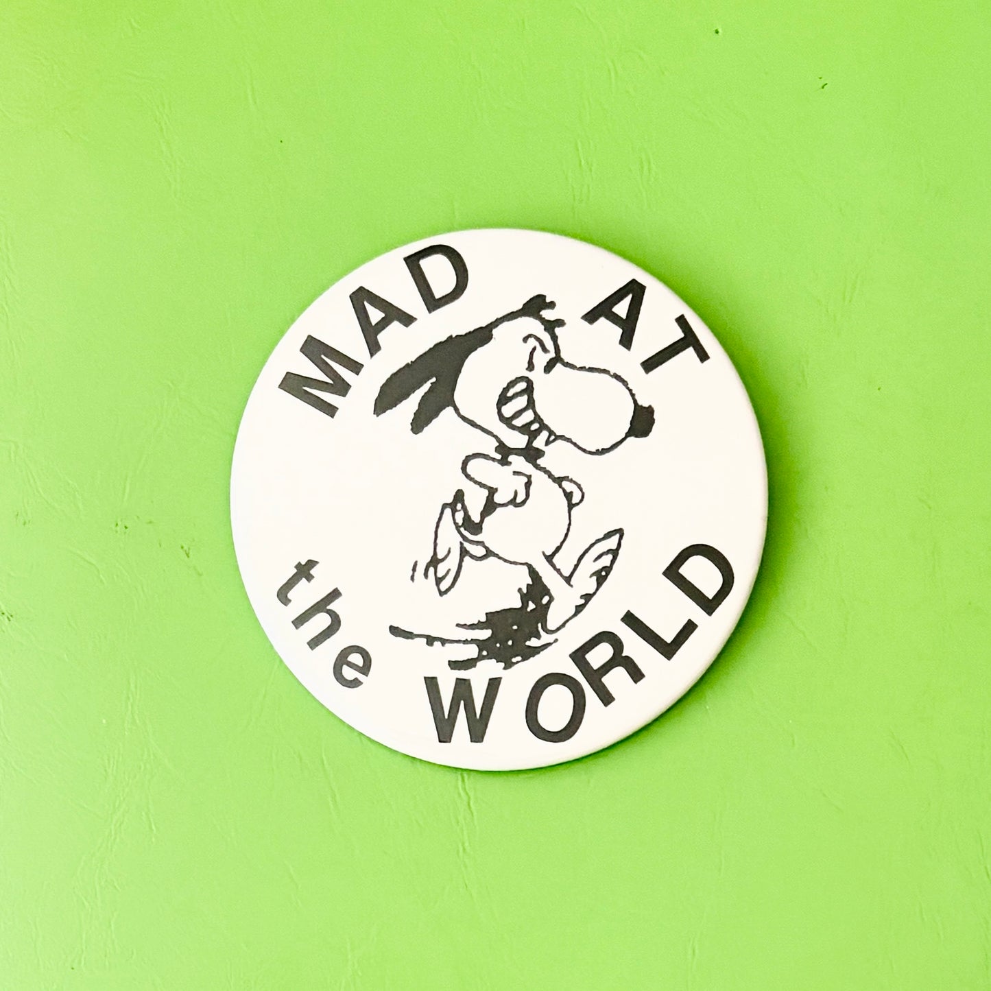 Mad At the World Giant Pin