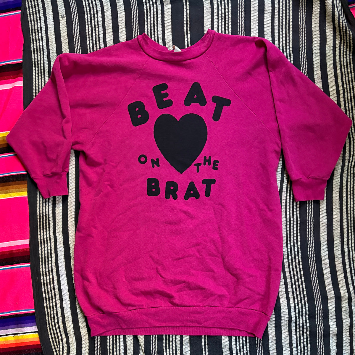 Beat On the Brat on Vintage Aerobic-Style Sweatshirt