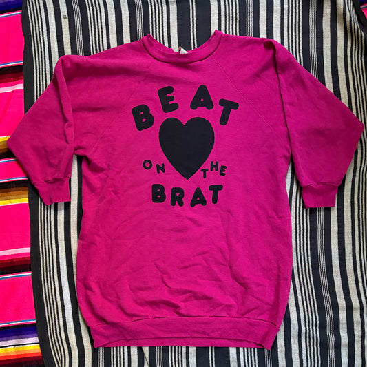 Beat On the Brat on Vintage Aerobic-Style Sweatshirt