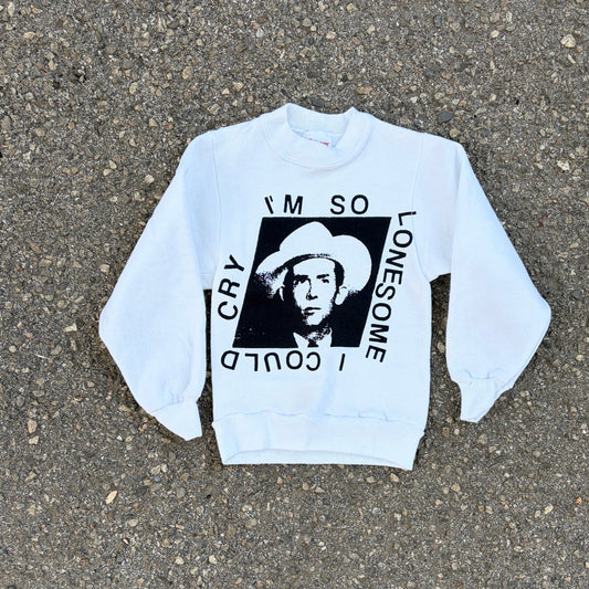 Hank Williams on Vintage Kid's Sweatshirt