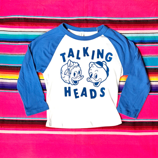 Talking Heads 3/4 Sleeve Baby Tee