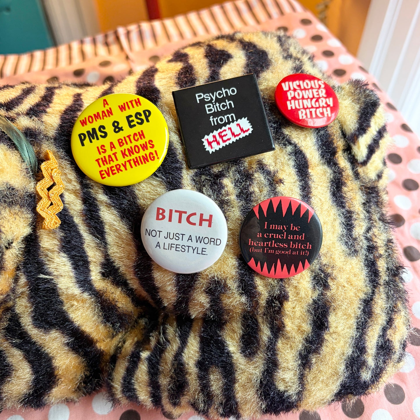 Vintage 'Bitch' Pins