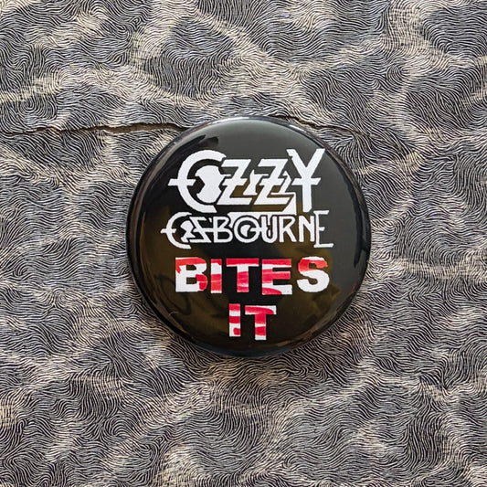 Ozzy Bites It Pin