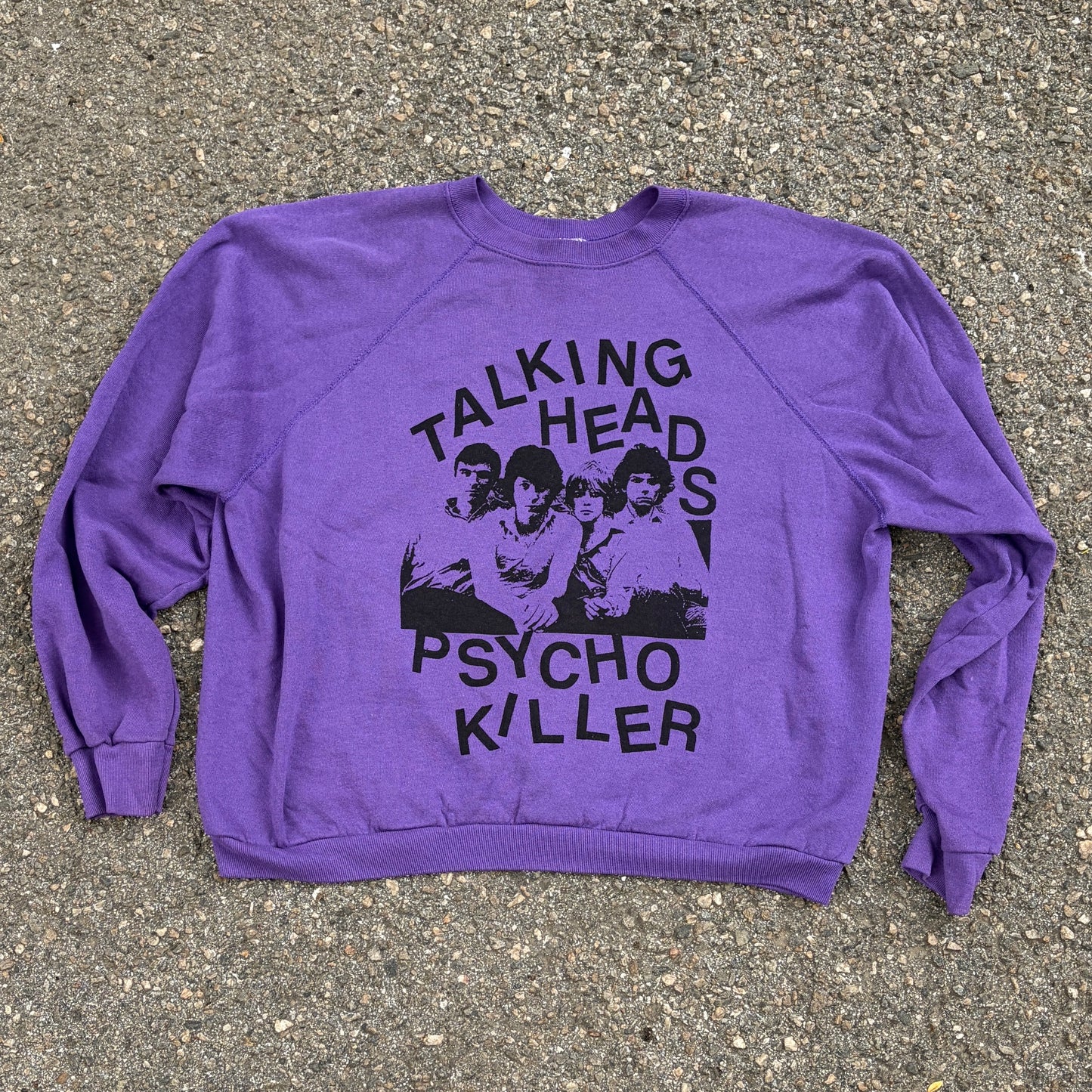 Talking Heads on Vintage Sweatshirt