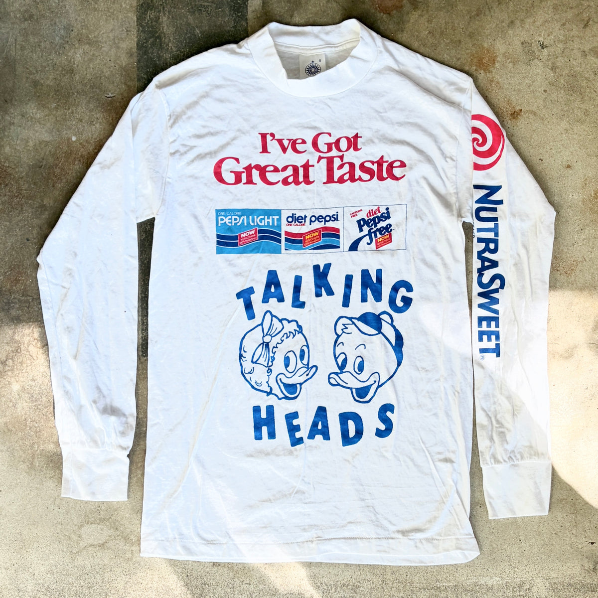 Talking Heads on Vintage Shirt