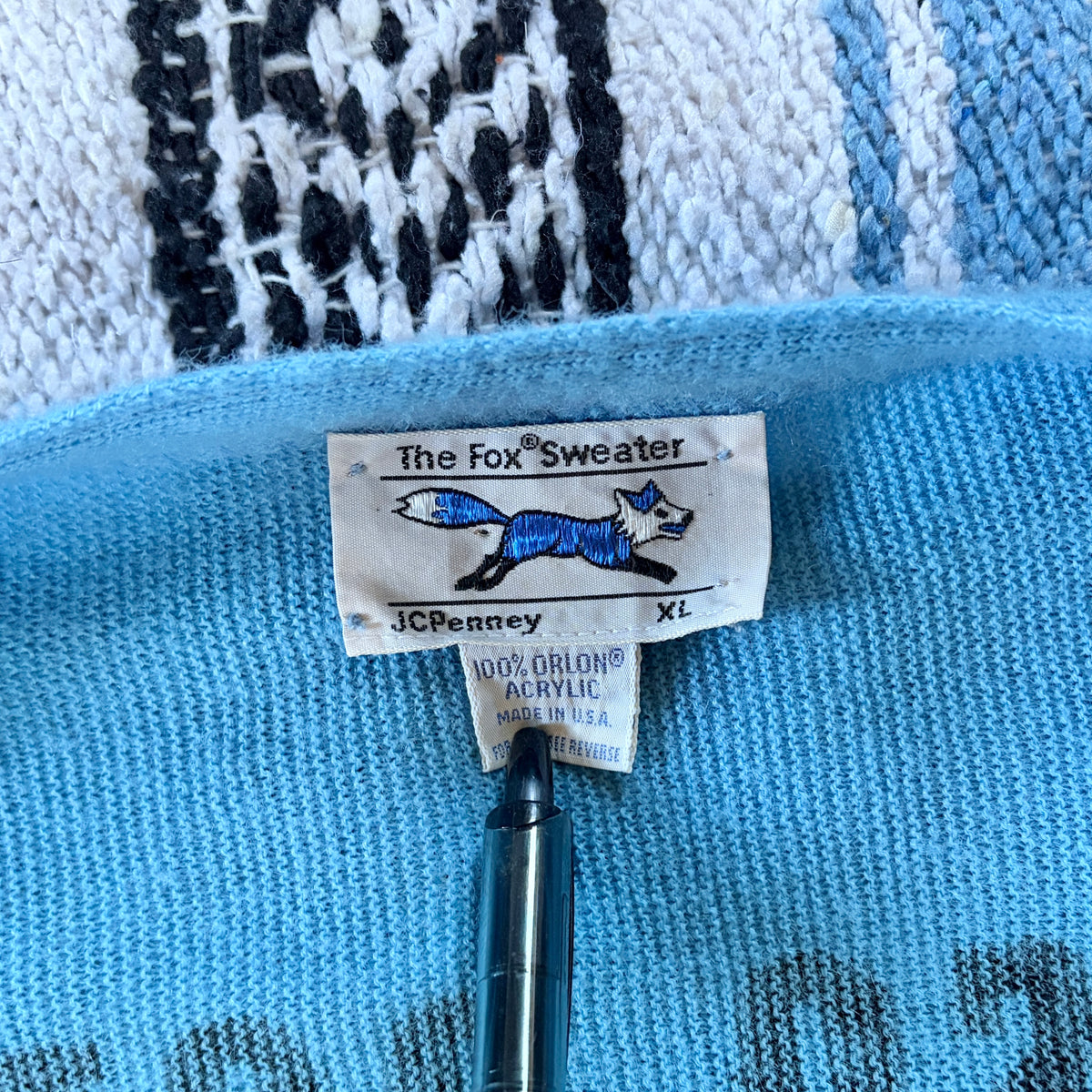 The Clash on Vintage Cardigan