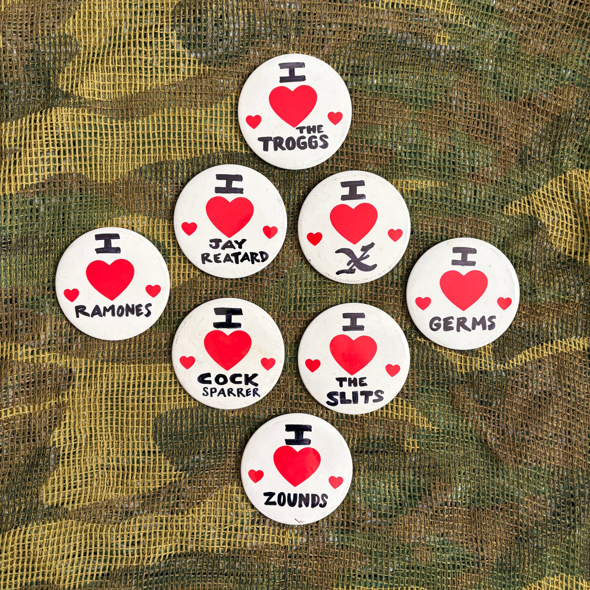 Vintage Hand Drawn ♥️ Pins