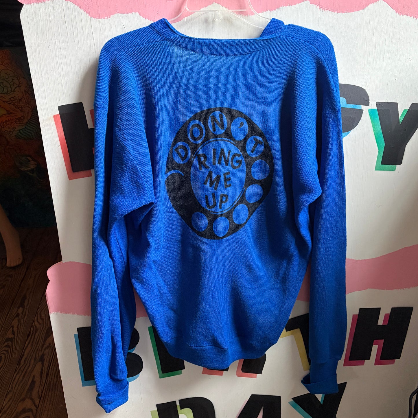 Don't Ring Me Up on Vintage Cardigan