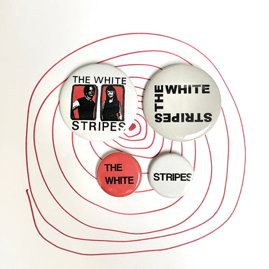White Stripes Pin Set