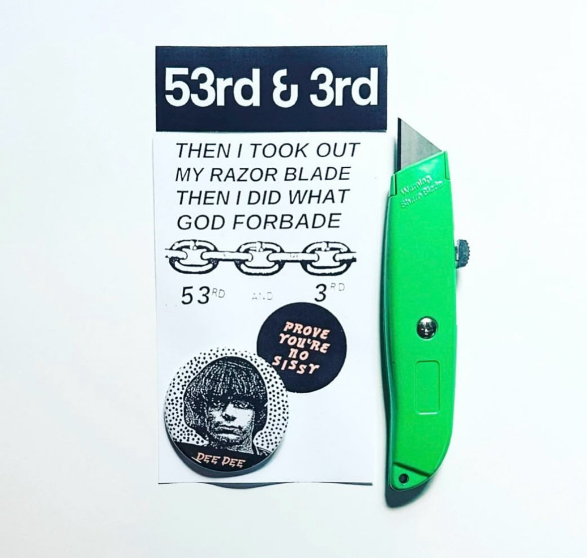 Dee Dee Ramone Razorblade/Pin Pack