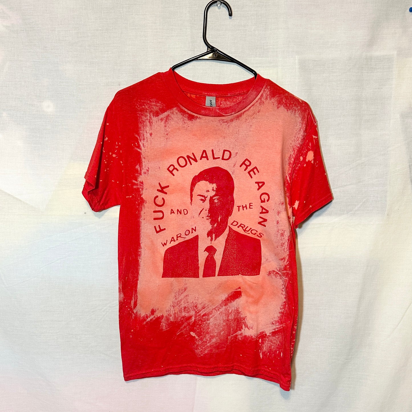 Bleached Ronald Reagan Shirt *S Only*