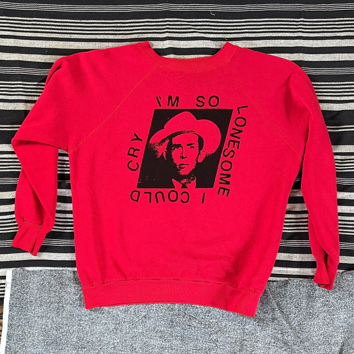 Hank Williams on Vintage Sweatshirt