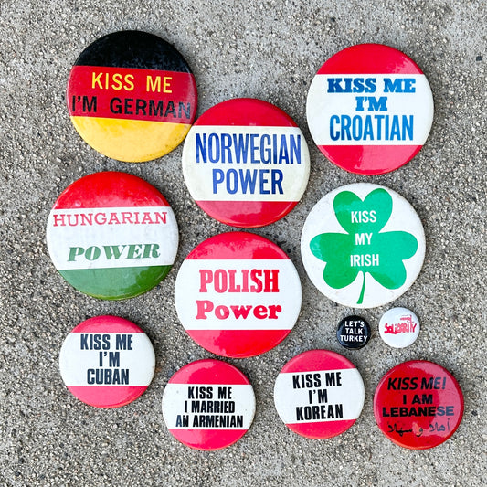 Vintage Country/Kiss Me Pins