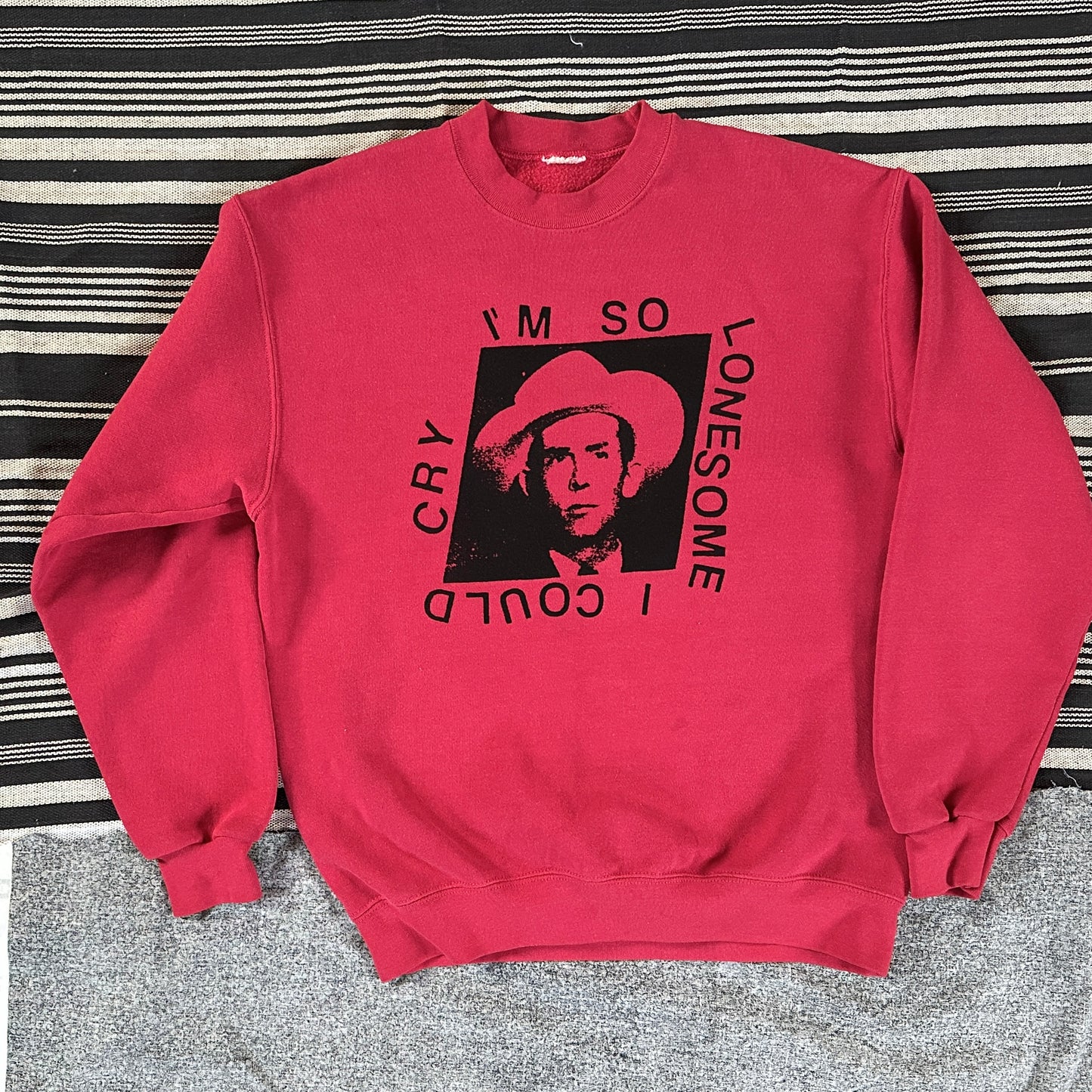 Hank Williams on Vintage Sweatshirt