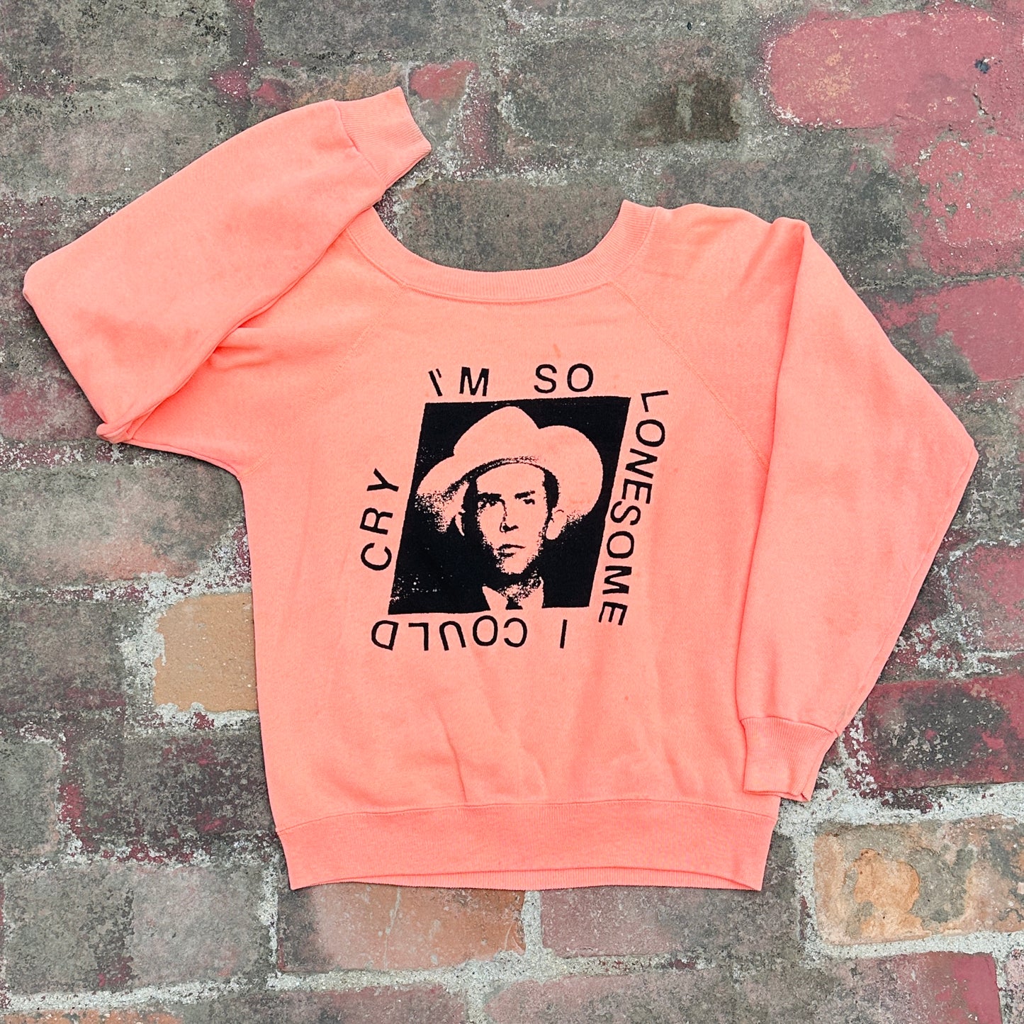 Hank Williams on Vintage Sweatshirt