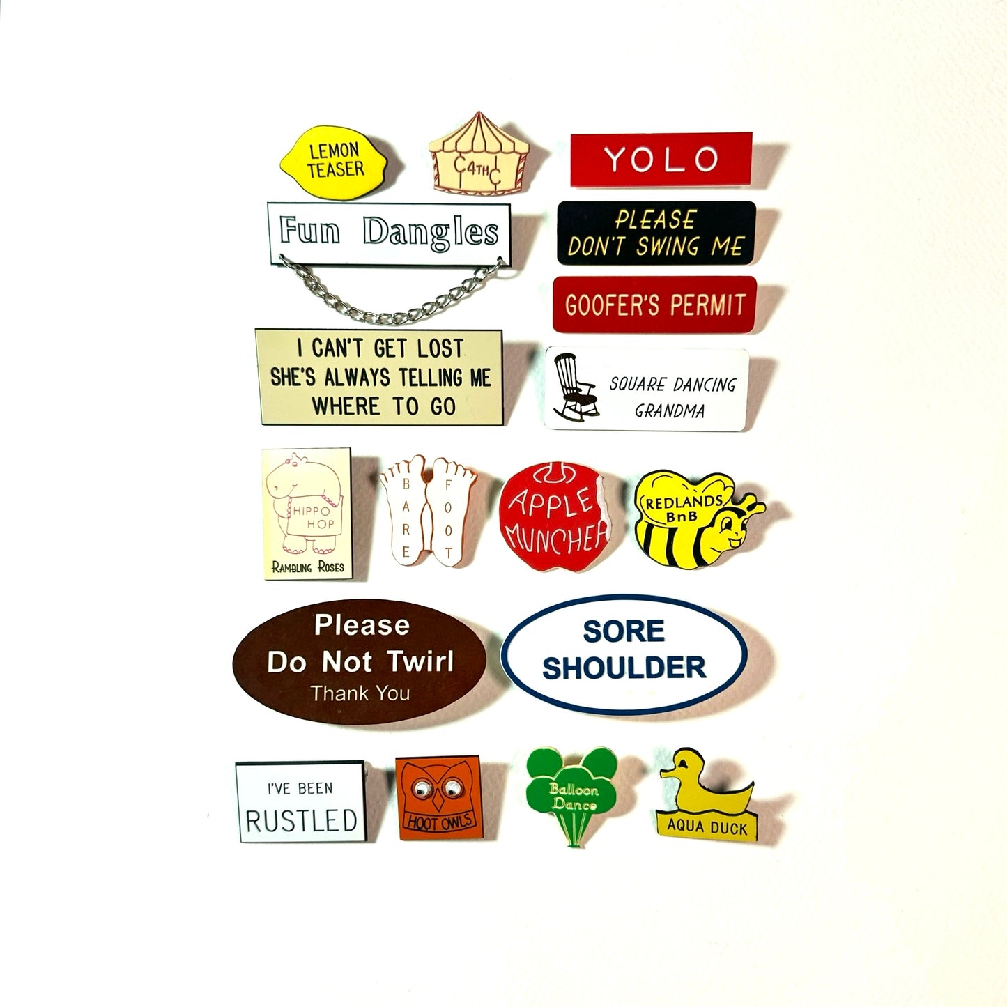 Vintage Square Dancing Pins