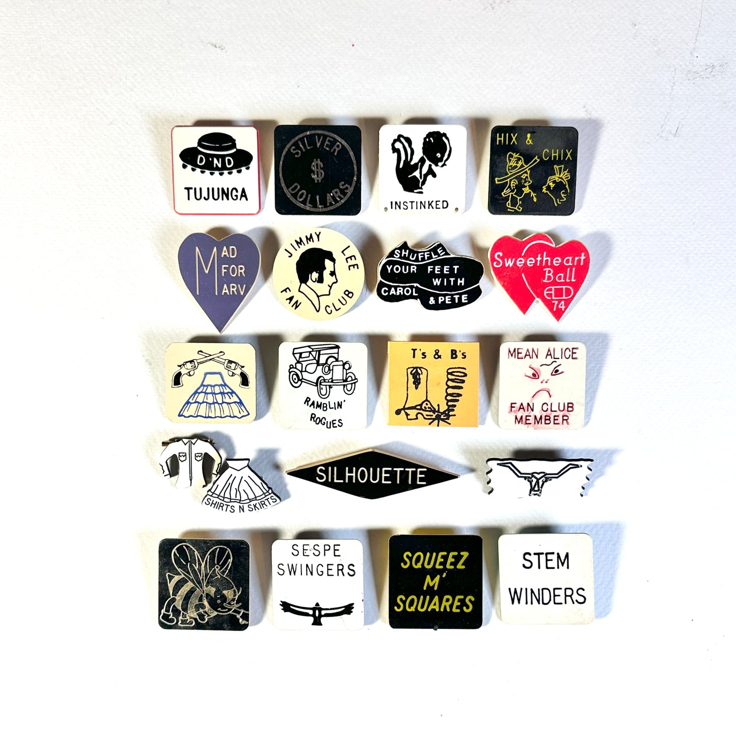 Vintage Square Dance Pins