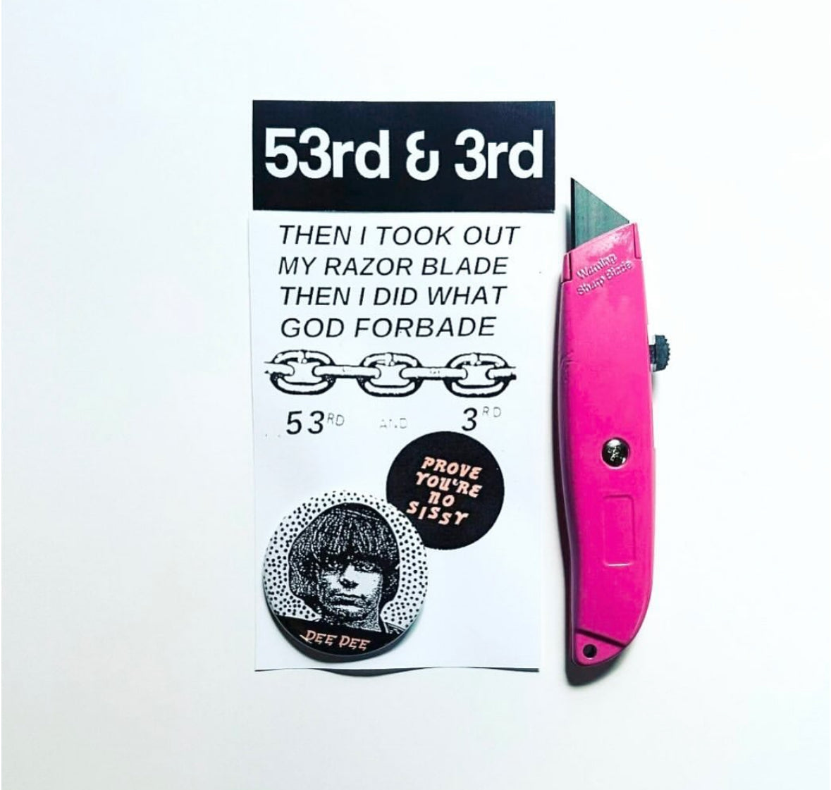 Dee Dee Ramone Razorblade/Pin Pack